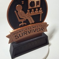 Office desk decoration, pointless meeting survivor - Thumbnail 4