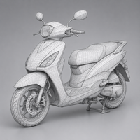 Modern White Electric Scooter - Thumbnail 13