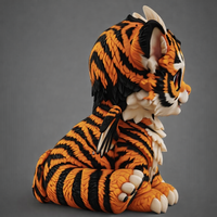 Cute Baby Tiger Dragon - Thumbnail 3