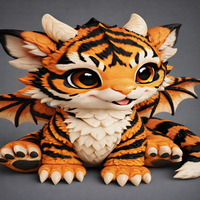 Cute Baby Tiger Dragon - Thumbnail 10