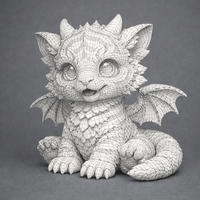 Cute Baby Tiger Dragon - Thumbnail 11