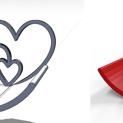 Heart toilet roll holder