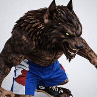 Realistic Muscular Werewolf Monster - Thumbnail 3