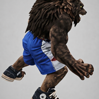 Realistic Muscular Werewolf Monster - Thumbnail 6
