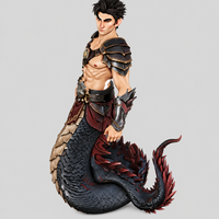 Fantasy Half-Man Half-Dragon Warrior - Thumbnail 6