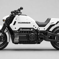 Futuristic Heavy-Duty Electric Motorcycle - Thumbnail 2