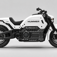 Futuristic Heavy-Duty Electric Motorcycle - Thumbnail 4