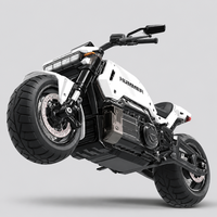 Futuristic Heavy-Duty Electric Motorcycle - Thumbnail 6