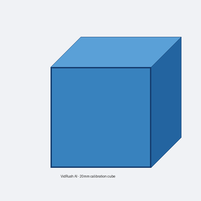 20mm Calibration Cube - Print Test Model