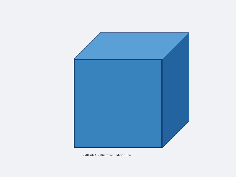 20mm Calibration Cube - Print Test Model
