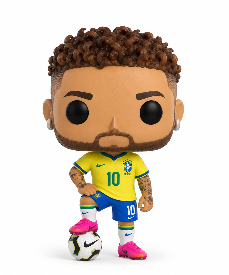 funko pop neymar jr 3d impressao