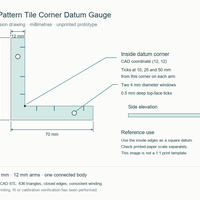 Sewlore Paper Pattern Tile Corner Datum Gauge - Thumbnail 2