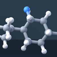 L-menthol Molecule 3D Model with Engraved Atoms (CAS 2216-51-5) - Thumbnail 2