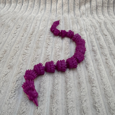 Articulated Fox Dragon D24 Flexi Toy | SKOF 3D