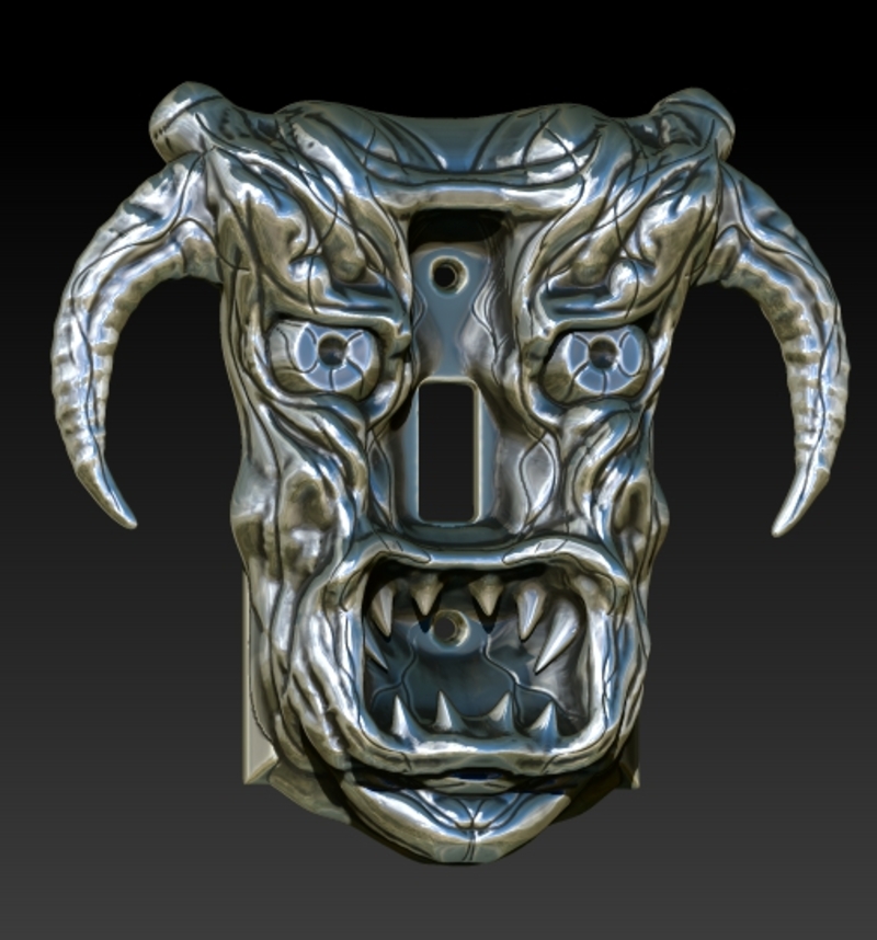Demon Head Switch Plate